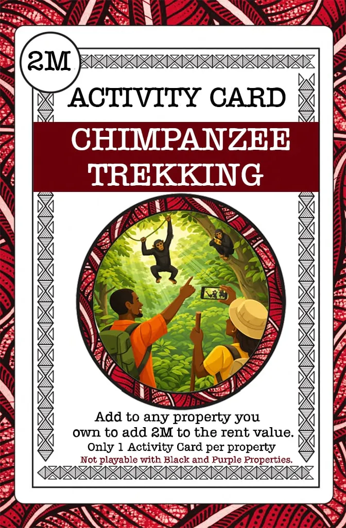 Chimpanzee Trekking activity card from Mulodi Getaways