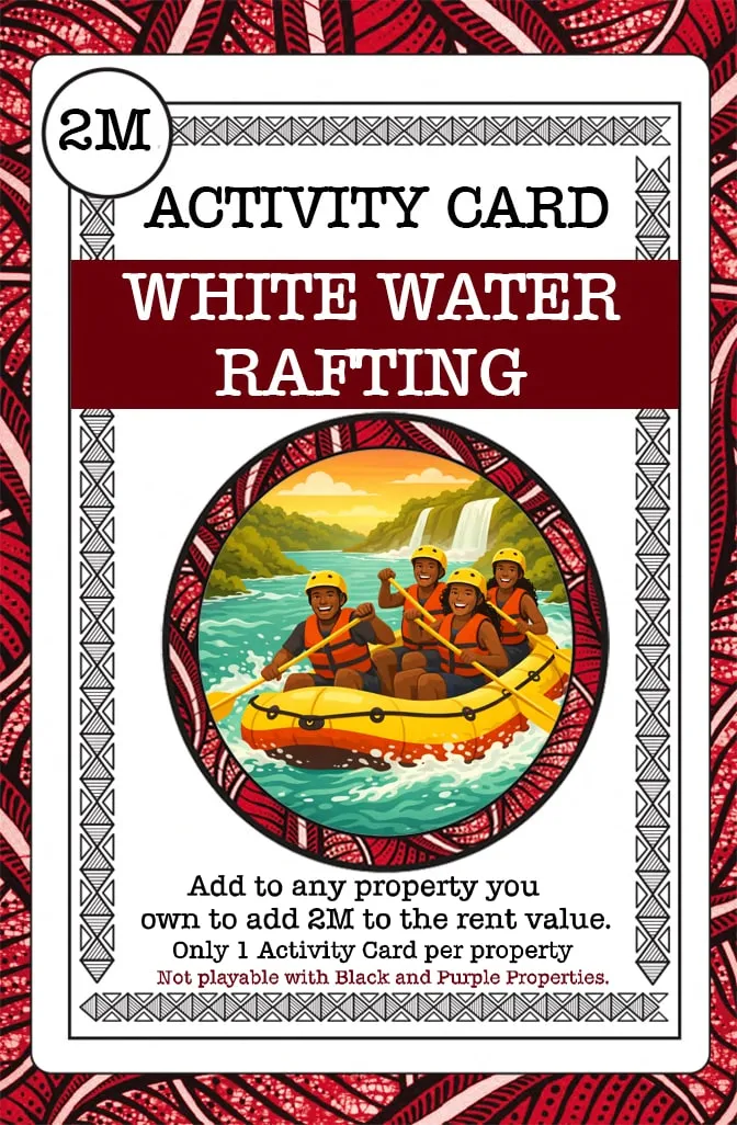 White Water Rafting activity card from Mulodi Getaways