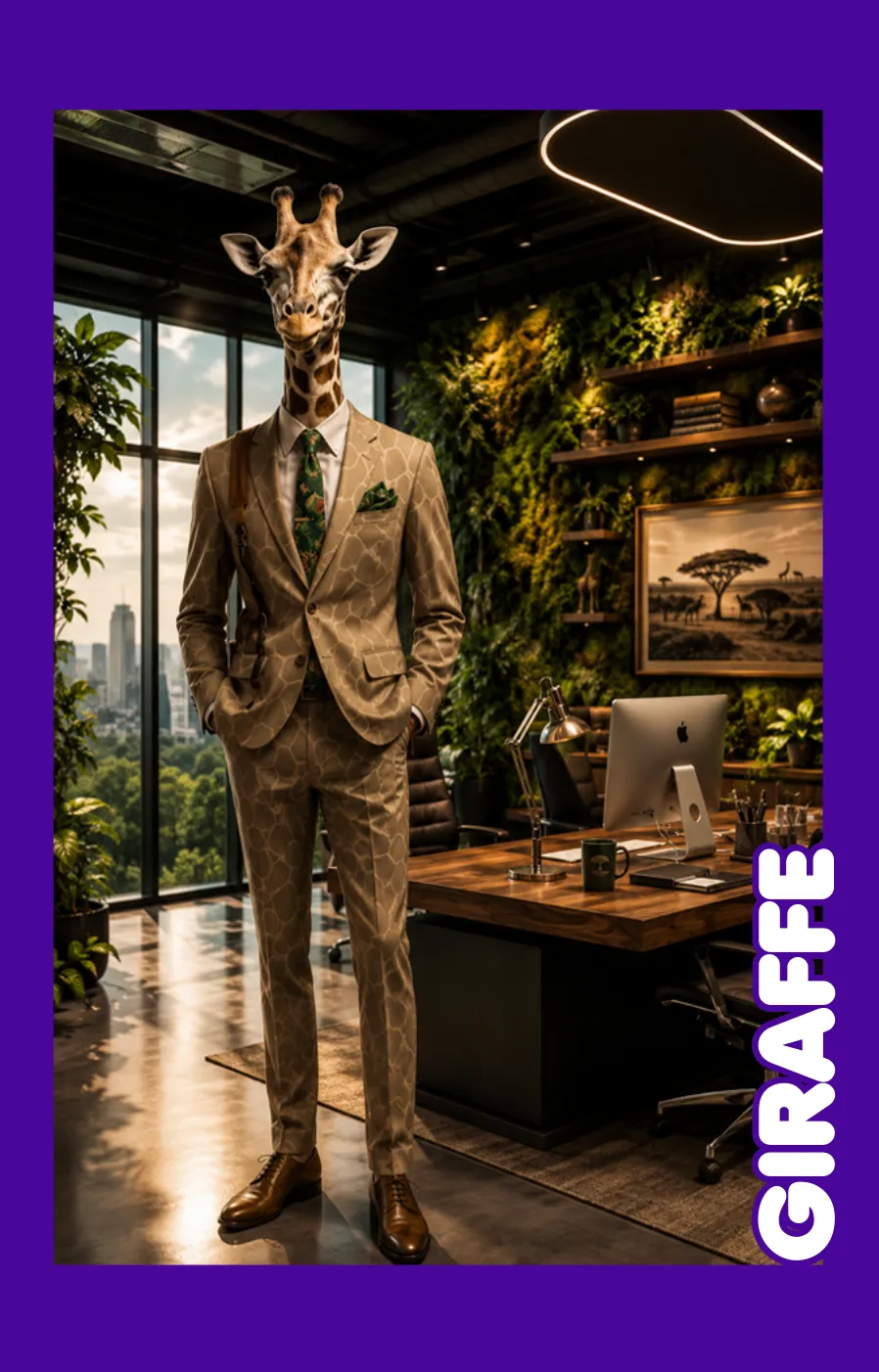 Giraffe card from Jungle Politics