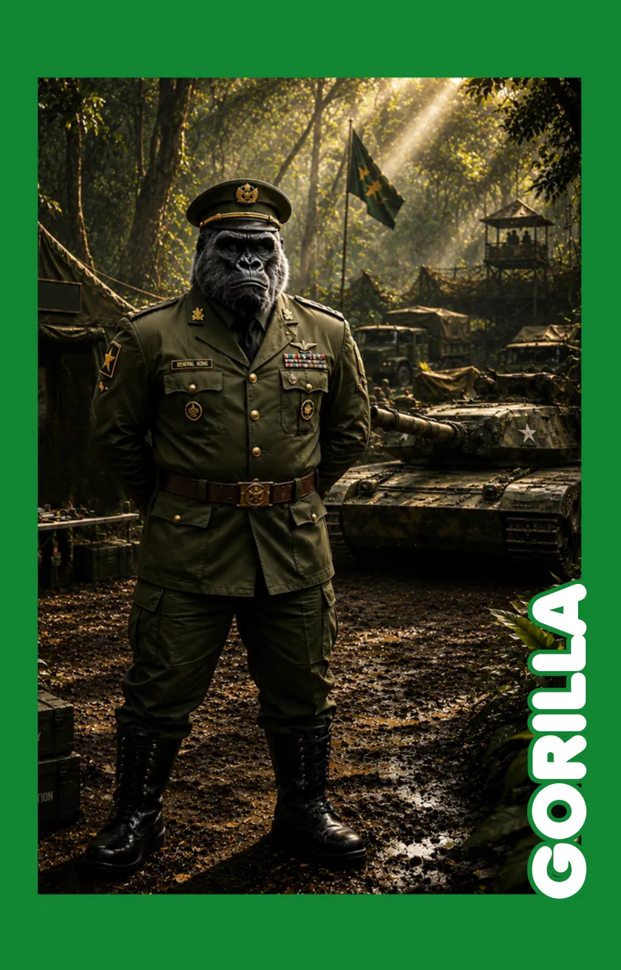 Gorilla card from Jungle Politics
