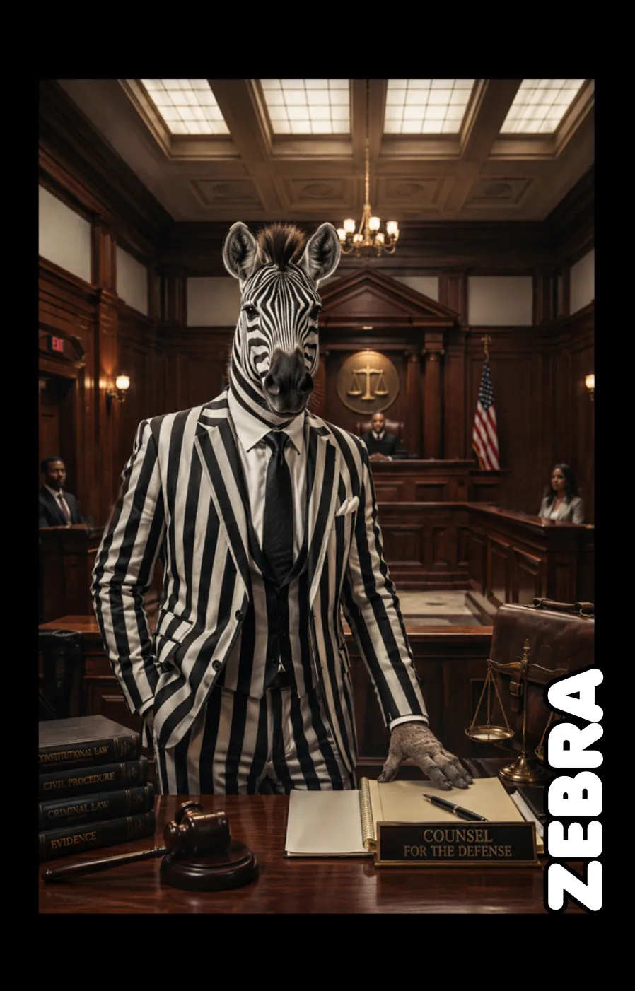 Zebra card from Jungle Politics